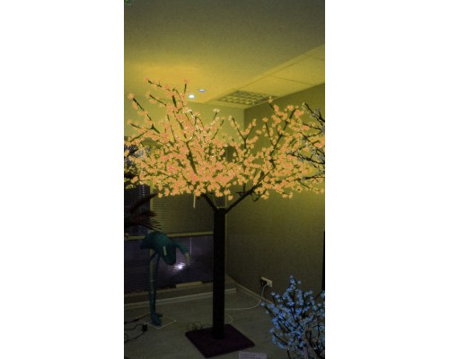 Светодиодное дерево Сакура 3,6x3 м. Желтый