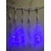 Светодиодная (LED) гирлянда "Ледяные капли" 0,5 метра синяя 
