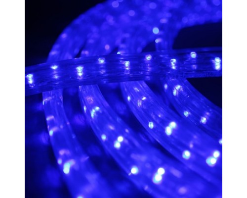 Дюралайт светодиодный плоский 3-х проводной синий