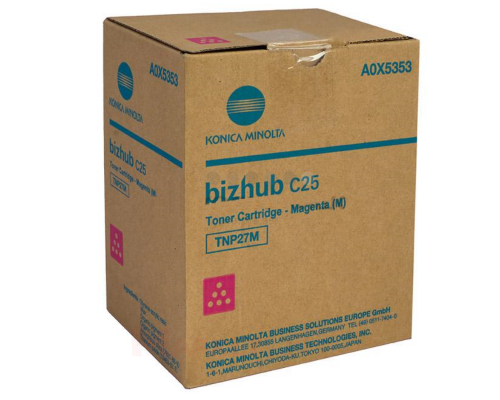 TNP-27M A0X5353 Konica Minolta тонер-картридж пурпурный TNP-27M A0X5353 Konica Minolta тонер-картридж пурпурный