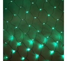 Световая (светодиодная) сеть 2x2 м с контроллером зеленый. Кабель ПВХ Световая (светодиодная) сеть 2x2 м с контроллером зеленый. Кабель ПВХ