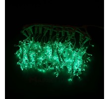 Световой светодиодный занавес (дождь) 2x3 м. с контроллером зеленый. Черный ПВХ кабель Световой светодиодный занавес (дождь) 2x3 м. с контроллером зеленый. Черный ПВХ кабель
