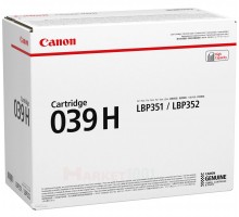 Canon Cartridge 039H Тонер-картридж черный (0288C001) Canon Cartridge 039H Тонер-картридж черный (0288C001)