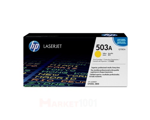 HP Q7582A (503A) тонер-картридж желтый HP Q7582A (503A) тонер-картридж желтый