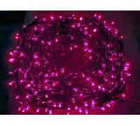 Гирлянда на деревья Клип лайт (LED) с трансформатором розовая