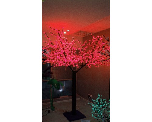 Светодиодное дерево Сакура 3,6x3 м. Красный