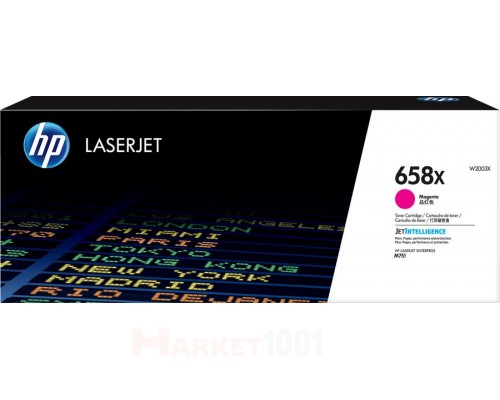 HP W2003X (658X) тонер-картридж пурпурный HP W2003X (658X) тонер-картридж пурпурный
