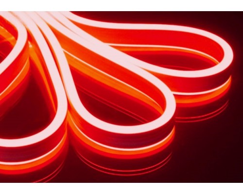 Неон флекс светодиодный гибкий красный двухсторонний