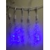 Светодиодная (LED) гирлянда "Ледяные капли" 0,5 метра синяя 