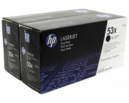HP Q7553XD (53X) тонер-картридж черный двойная упаковка