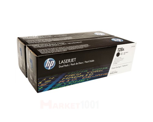 HP CE320AD (128A) тонер-картридж черный двойная упаковка