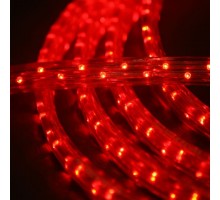 Дюралайт светодиодный плоский 3-х проводной красный