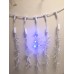 Светодиодная (LED) гирлянда "Ледяные капли" 0,5 метра белая 