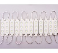 Светодиодный модуль DKB 3SMD 5050 холодный белый 68,2x19,5x5,7 мм.