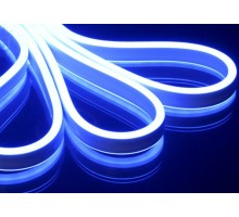 Неон флекс светодиодный гибкий синий двухсторонний
