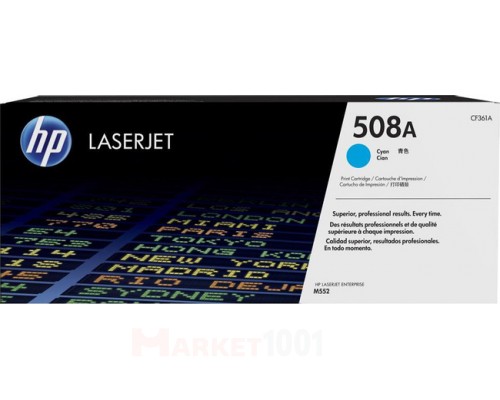 HP CF361A (508A) тонер-картридж голубой