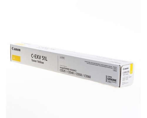 Canon C-EXV51YL тонер желтый (0487C002)