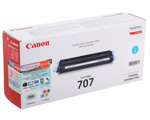 Canon Cartridge 707C 9423A004 тонер-картридж голубой