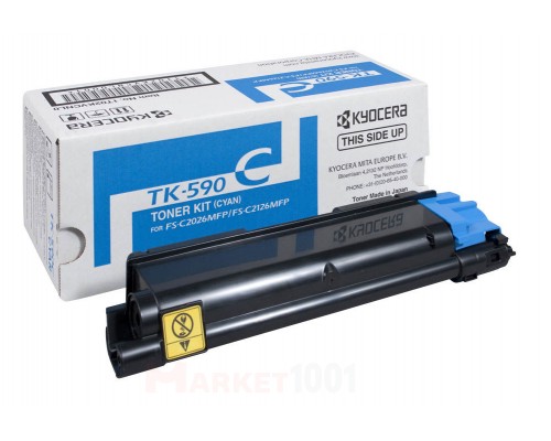 Kyocera TK-590C тонер-картридж голубой Kyocera TK-590C тонер-картридж голубой