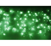 Световая (светодиодная) бахрома 4,8x0,6 м. Зеленая. Белый резиновый кабель Световая (светодиодная) бахрома 4,8x0,6 м. Зеленая. Белый резиновый кабель