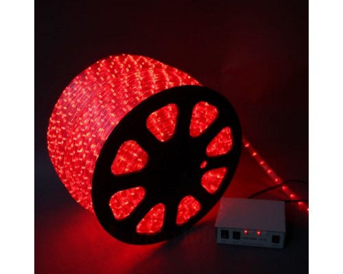 Дюралайт светодиодный круглый 3-х проводной красный