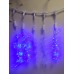 Светодиодная (LED) гирлянда "Ледяные капли" 0,5 метра синяя 