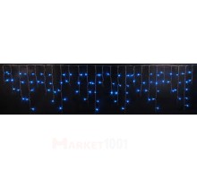 Световая (светодиодная) бахрома 3x0,5 м. Синяя. Белый резиновый кабель. Световая (светодиодная) бахрома 3x0,5 м. Синяя. Белый резиновый кабель.