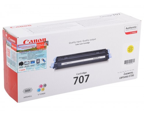 Canon Cartridge 707Y 9421A004 тонер-картридж желтый