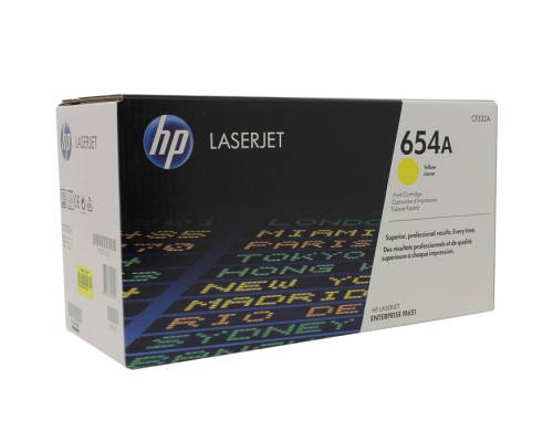 HP CF332A (654A) тонер-картридж желтый