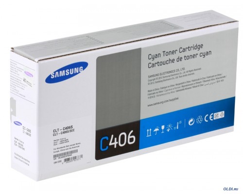 SAMSUNG CLT-C406S/SEE тонер-картридж голубой