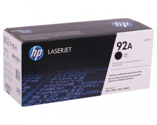 HP C4092A (92A) тонер-картридж черный