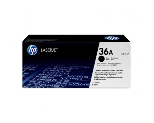 HP CB436A / CB436AC (36A) тонер-картридж черный