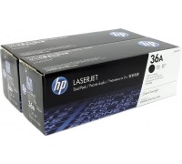 HP CB436AF (36A) тонер-картридж черный двойная упаковка