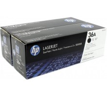 HP CB436AF (36A) тонер-картридж черный двойная упаковка