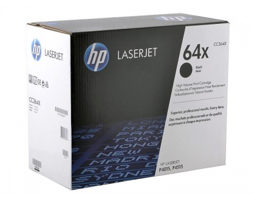 HP CC364X (64X) тонер-картридж черный