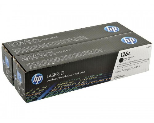 HP CE310AD (126A) тонер-картридж черный двойная упаковка