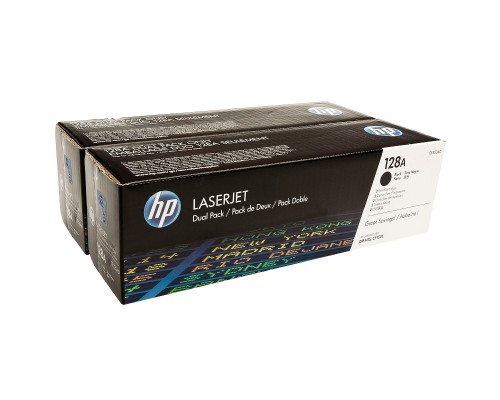 HP CE320AD (128A) тонер-картридж черный двойная упаковка