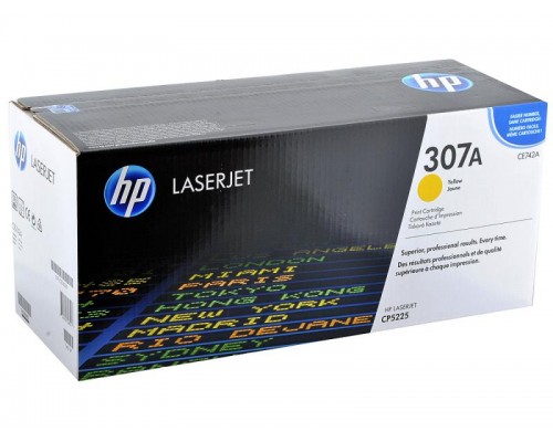 HP CE742A (307A) тонер-картридж желтый