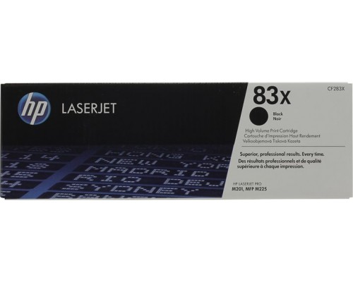 HP CF283X (83X) тонер-картридж черный