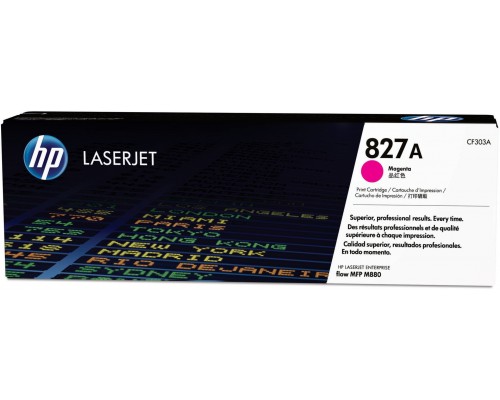 Оригинальный тонер-картридж HP CF303A (827A) пурпурный