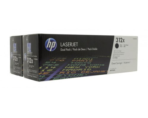 HP CF380XD (312X) тонер-картридж черный двойная упаковка