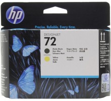 HP C9384A (72) печатающая головка матово-черная и желтая