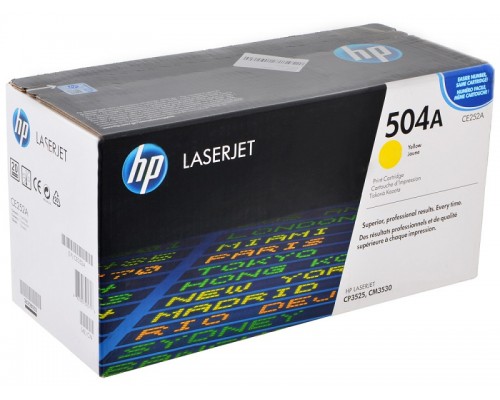 HP CE252A (504A) тонер-картридж желтый