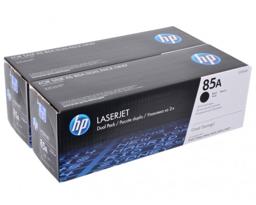 HP CE285AF (85A) тонер-картридж черный двойная упаковка