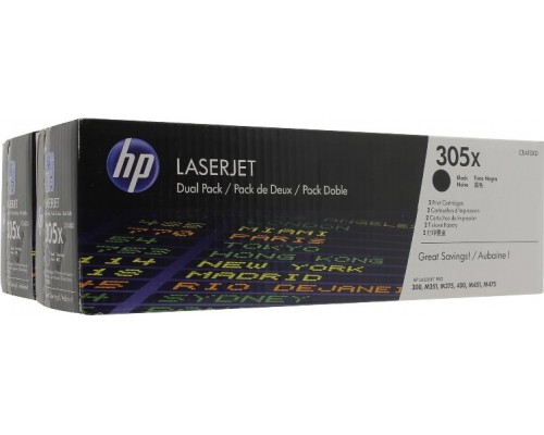 HP CE410XD (305X) тонер-картридж черный двойная упаковка