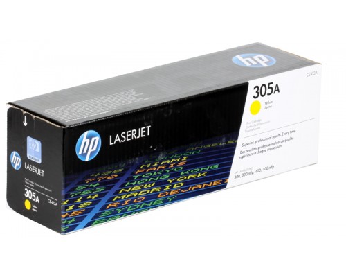 HP CE412A (305A) тонер-картридж желтый