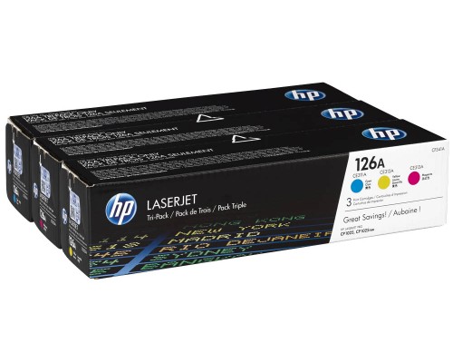 HP CF341A (126A) комплект картриджей