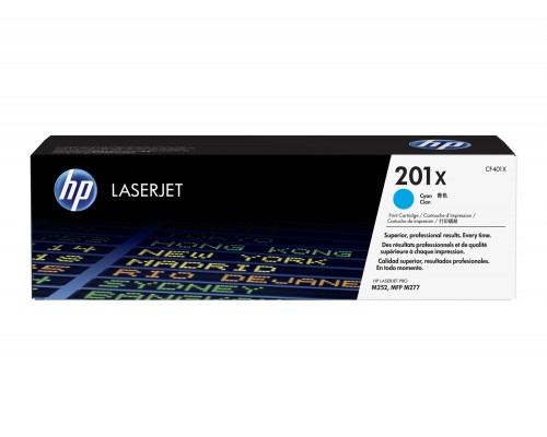 HP CF401X (201X) тонер-картридж голубой