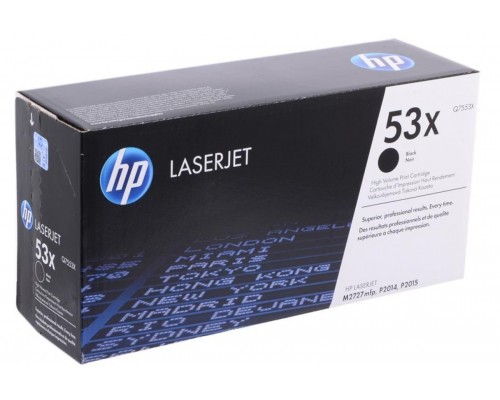 HP Q7553X (53X) тонер-картридж черный 