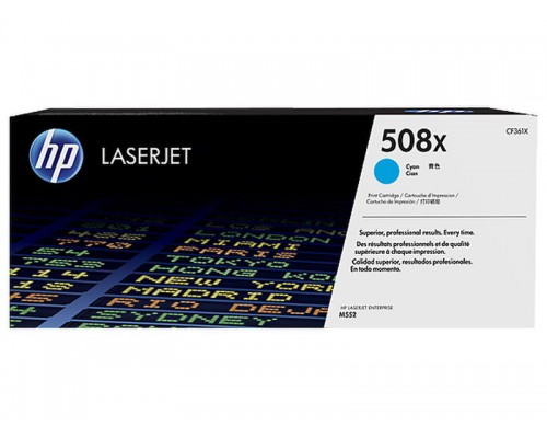 HP CF361X (508X) тонер-картридж голубой